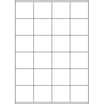 Fehér papír öntapadós címkék 52,5x48 mm, A4-es...