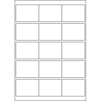 White paper self-adhesive labels 68x50 mm, on...