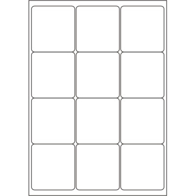 Fehér papír öntapadós címkék 66x70 mm, A4-es...