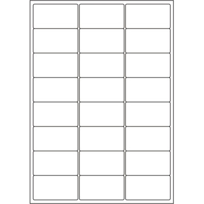 Białe papierowe etykiety samoprzylepne 64x33,9...