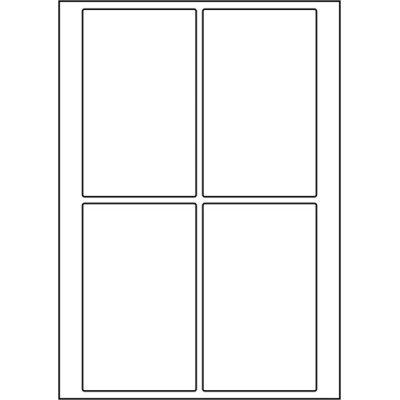 Fehér papír öntapadós címkék 85x140 mm, A4-es...