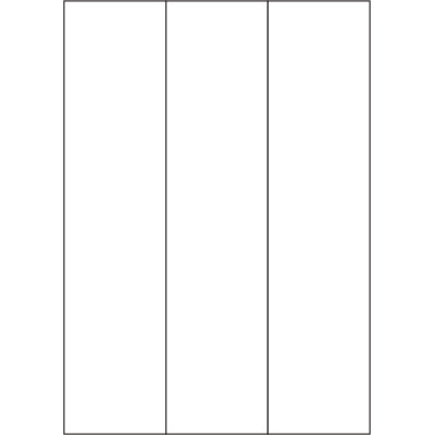 Białe papierowe etykiety samoprzylepne 70x297...