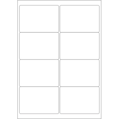 Fehér öntapadós papírcímkék 99,1x68 mm, A4-es...