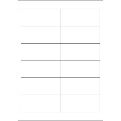 Białe papierowe etykiety samoprzylepne 97x42,4...