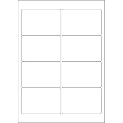 Fehér öntapadós papírcímkék 96x63,5 mm-es,...