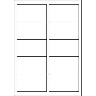 Fehér öntapadós papírcímke 92,5x54 mm, A4-es...