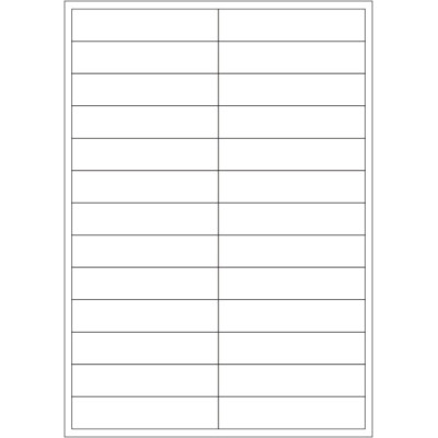 Fehér öntapadós papírcímkék 100x22 mm, A4-es...