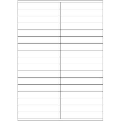 White paper self-adhesive labels 105x16,9 mm,...