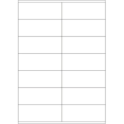 Fehér papír öntapadós címkék 105x41 mm, A4-es...