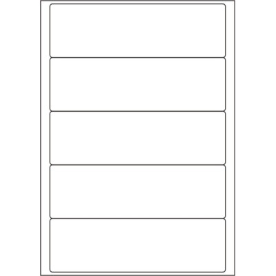 Białe papierowe etykiety samoprzylepne 190x58...