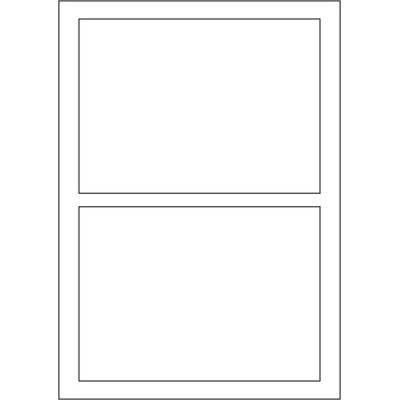 Fehér papír öntapadós címkék 180x130 mm, A4-es...