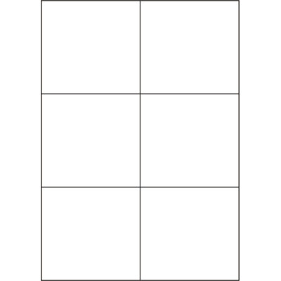 Fehér papír öntapadós címkék 105x99 mm, A4-es...