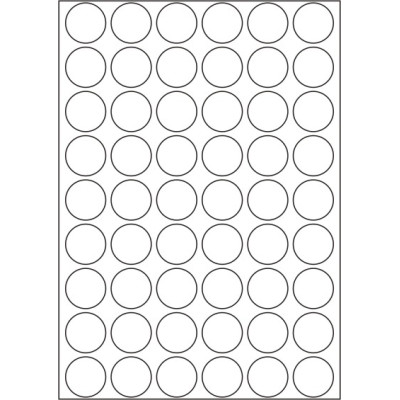 Fehér papír öntapadós címkék 30x30 mm-es kör,...