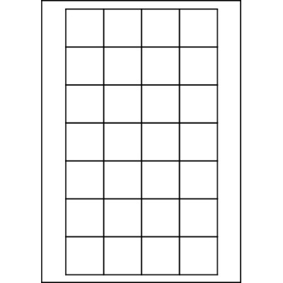 Etichete autoadezive din hârtie albă 40x40 mm,...