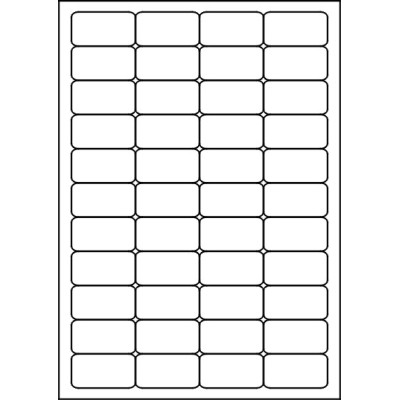 Fehér papír öntapadós címkék 47,8x25,5 mm,...