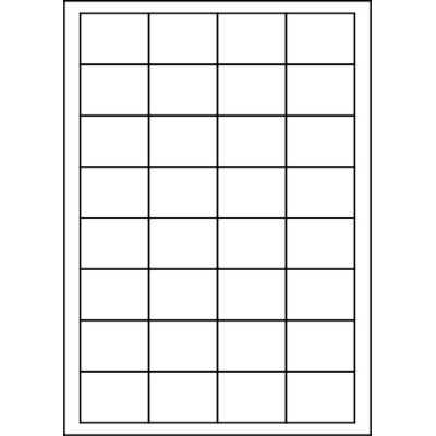 Fehér papír öntapadós címkék 47x35 mm, A4-es...