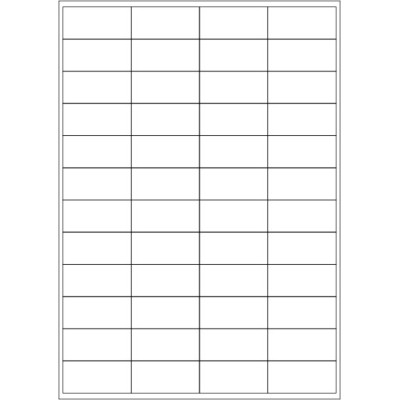 Fehér papír öntapadós címkék 51x24 mm, A4-es...