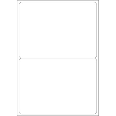 Fehér papír öntapadós címkék 200x144 mm, A4-es...