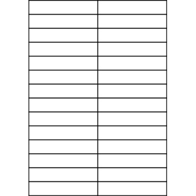 Fehér papír öntapadós címkék 105x21,21 mm,...