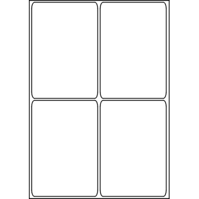 Białe papierowe etykiety samoprzylepne 99,1x144...